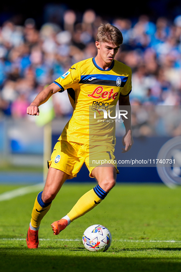 Charles De Ketelaere of Atalanta BC during the serie Serie A Enilive match between SSC Napoli and Atalanta BC at Stadio Diego Armando Marado...