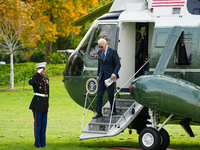 President Biden returns to the White House on November 4, 2024. (