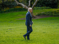 President Biden returns to the White House on November 4, 2024. (