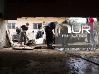 The town of Xiva, close to Valencia, is heavily affected by the floods of the last week. The visit of the King of Spain, Felipe VI, is plann...