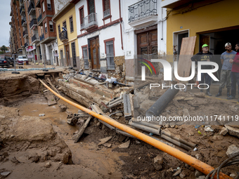 The town of Xiva, close to Valencia, is heavily affected by the floods of the last week. The visit of the King of Spain, Felipe VI, is plann...