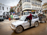 The town of Xiva, close to Valencia, is heavily affected by the floods of the last week. The visit of the King of Spain, Felipe VI, is plann...