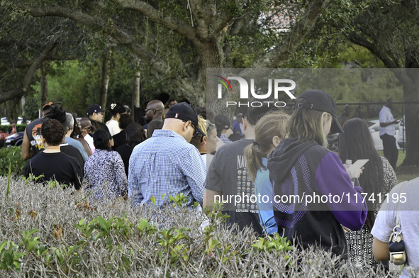 Residents of Orange County in Central Florida participate in early voting for the US presidential elections on December 3. 