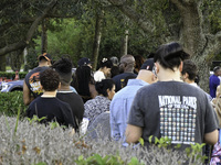 Residents of Orange County in Central Florida participate in early voting for the US presidential elections on December 3. (