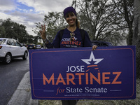 Residents of Orange County in Central Florida participate in early voting for the US presidential elections on December 3. (