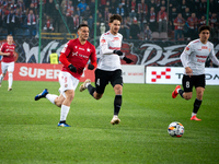 Angel Rodado participates in the game between Wisla Krakow and GKS Tychy in Krakow, Poland, on November 4, 2024. This is a Betclic 1 Liga, P...