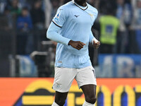 Boulaye Dia of S.S. Lazio celebrates after scoring the goal of 1-0 during the 11th day of the Serie A Championship between S.S. Lazio and Ca...