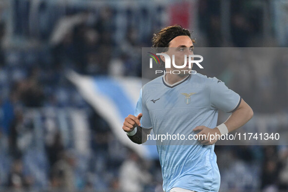 Luca Pellegrini of S.S. Lazio participates in the 11th day of the Serie A Championship between S.S. Lazio and Cagliari Calcio at the Olympic...