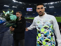 Mattia Zaccagni of S.S. Lazio and Marco Rosci, father of Flavio, are present during the 11th day of the Serie A Championship between S.S. La...