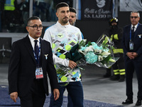 Mattia Zaccagni of S.S. Lazio participates in the 11th day of the Serie A Championship between S.S. Lazio and Cagliari Calcio at the Olympic...