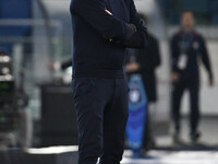 Marco Baroni coaches S.S. Lazio during the 11th day of the Serie A Championship between S.S. Lazio and Cagliari Calcio at the Olympic Stadiu...