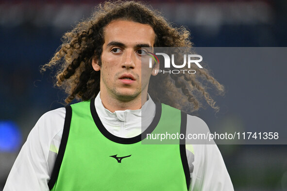 Matteo Guendouzi of S.S. Lazio participates in the 11th day of the Serie A Championship between S.S. Lazio and Cagliari Calcio at the Olympi...