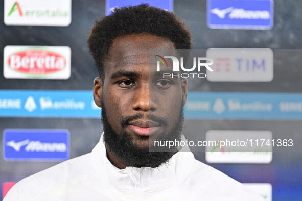 Boulaye Dia of S.S. Lazio participates in the 11th day of the Serie A Championship between S.S. Lazio and Cagliari Calcio at the Olympic Sta...