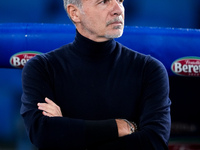 Marco Baroni head coach of SS Lazio looks on during the Serie A Enilive match between SS Lazio and Cagliari Calcio at Stadio Olimpico on Nov...