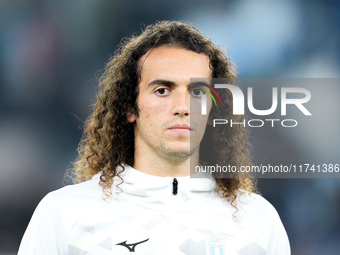 Matteo Guendouzi of SS Lazio looks on during the Serie A Enilive match between SS Lazio and Cagliari Calcio at Stadio Olimpico on November 4...