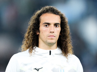 Matteo Guendouzi of SS Lazio looks on during the Serie A Enilive match between SS Lazio and Cagliari Calcio at Stadio Olimpico on November 4...