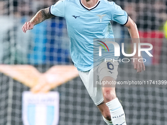 Nicolo' Rovella of SS Lazio during the Serie A Enilive match between SS Lazio and Cagliari Calcio at Stadio Olimpico on November 4, 2024 in...