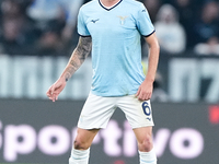 Nicolo' Rovella of SS Lazio during the Serie A Enilive match between SS Lazio and Cagliari Calcio at Stadio Olimpico on November 4, 2024 in...