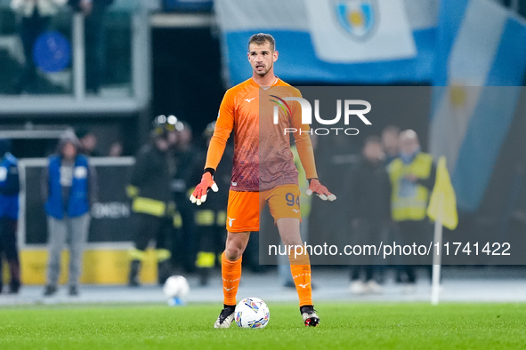 Ivan Provedel of SS Lazio during the Serie A Enilive match between SS Lazio and Cagliari Calcio at Stadio Olimpico on November 4, 2024 in Ro...