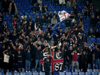 Supporters of Cagliari Calcio during the Serie A Enilive match between SS Lazio and Cagliari Calcio at Stadio Olimpico on November 4, 2024 i...