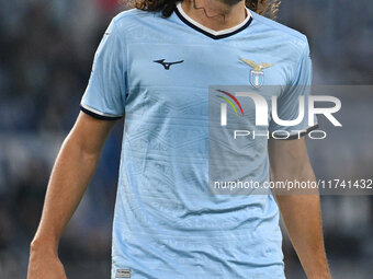 Matteo Guendouzi of S.S. Lazio participates in the 11th day of the Serie A Championship between S.S. Lazio and Cagliari Calcio at the Olympi...