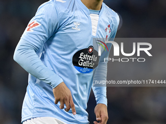 Hugo Sotelo of RC Celta de Vigo looks on during the La Liga EA Sports match between RC Celta de Vigo and Getafe CF at Estadio Abanca Balaido...