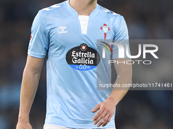 Anastasios Douvikas of RC Celta de Vigo reacts during the La Liga EA Sports match between RC Celta de Vigo and Getafe CF at Estadio Abanca B...