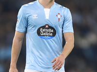 Anastasios Douvikas of RC Celta de Vigo reacts during the La Liga EA Sports match between RC Celta de Vigo and Getafe CF at Estadio Abanca B...