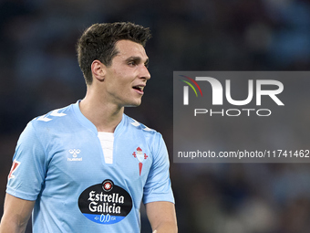 Anastasios Douvikas of RC Celta de Vigo reacts during the La Liga EA Sports match between RC Celta de Vigo and Getafe CF at Estadio Abanca B...