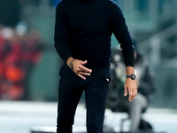 Marco Baroni head coach of SS Lazio looks on during the Serie A Enilive match between SS Lazio and Cagliari Calcio at Stadio Olimpico on Nov...