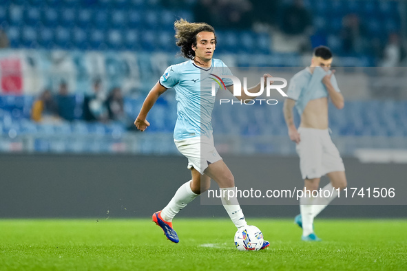 Matteo Guendouzi of SS Lazio during the Serie A Enilive match between SS Lazio and Cagliari Calcio at Stadio Olimpico on November 4, 2024 in...