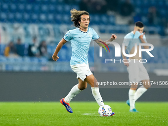 Matteo Guendouzi of SS Lazio during the Serie A Enilive match between SS Lazio and Cagliari Calcio at Stadio Olimpico on November 4, 2024 in...