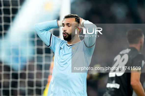 Taty Castellanos of SS Lazio looks dejected during the Serie A Enilive match between SS Lazio and Cagliari Calcio at Stadio Olimpico on Nove...