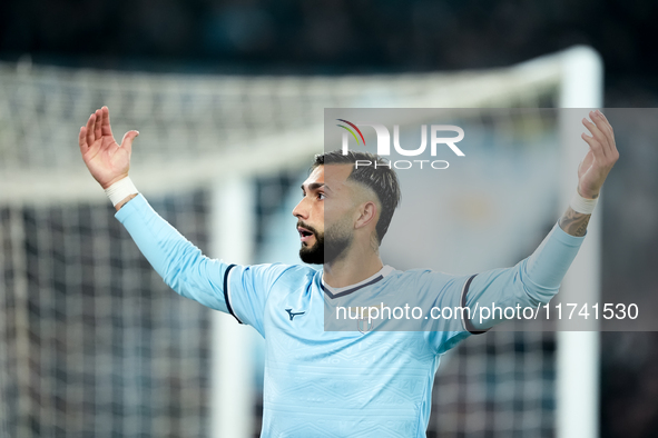 Taty Castellanos of SS Lazio looks dejected during the Serie A Enilive match between SS Lazio and Cagliari Calcio at Stadio Olimpico on Nove...