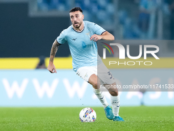 Mario Gila of SS Lazio during the Serie A Enilive match between SS Lazio and Cagliari Calcio at Stadio Olimpico on November 4, 2024 in Rome,...