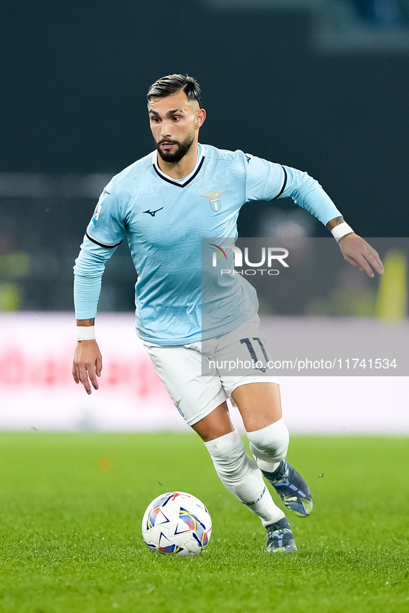 Taty Castellanos of SS Lazio during the Serie A Enilive match between SS Lazio and Cagliari Calcio at Stadio Olimpico on November 4, 2024 in...