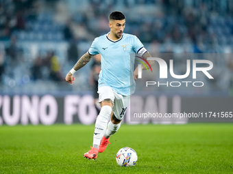 Mattia Zaccagni of SS Lazio during the Serie A Enilive match between SS Lazio and Cagliari Calcio at Stadio Olimpico on November 4, 2024 in...