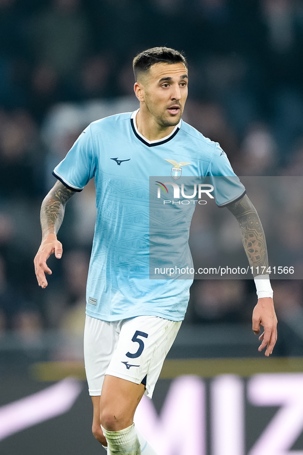 Matias Vecino of SS Lazio during the Serie A Enilive match between SS Lazio and Cagliari Calcio at Stadio Olimpico on November 4, 2024 in Ro...