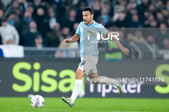 Pedro of SS Lazio during the Serie A Enilive match between SS Lazio and Cagliari Calcio at Stadio Olimpico on November 4, 2024 in Rome, Ital...