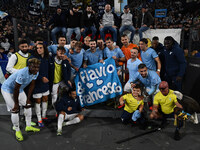 S.S. Lazio team for Flavio during the 11th day of the Serie A Championship between S.S. Lazio and Cagliari Calcio at the Olympic Stadium in...