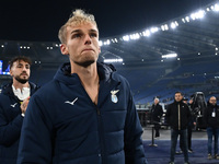 Gustav Isaksen of S.S. Lazio participates in the 11th day of the Serie A Championship between S.S. Lazio and Cagliari Calcio at the Olympic...