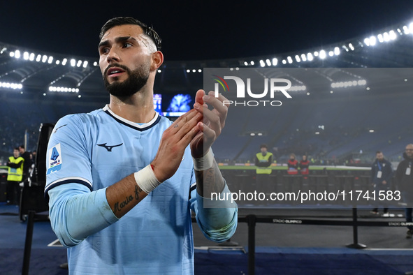 Valentin Castellanos of S.S. Lazio participates in the 11th day of the Serie A Championship between S.S. Lazio and Cagliari Calcio at the Ol...