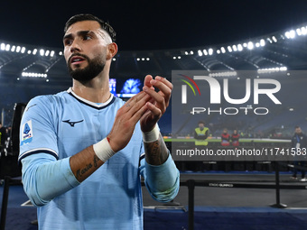 Valentin Castellanos of S.S. Lazio participates in the 11th day of the Serie A Championship between S.S. Lazio and Cagliari Calcio at the Ol...