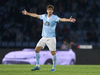 Marcos Alonso of RC Celta de Vigo reacts during the La Liga EA Sports match between RC Celta de Vigo and Getafe CF at Estadio Abanca Balaido...