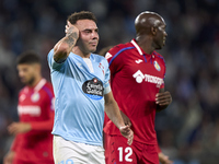 Iago Aspas of RC Celta de Vigo reacts during the La Liga EA Sports match between RC Celta de Vigo and Getafe CF at Estadio Abanca Balaidos i...