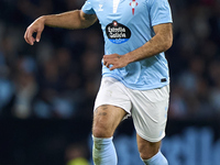 Borja Iglesias of RC Celta de Vigo is in action during the La Liga EA Sports match between RC Celta de Vigo and Getafe CF at Estadio Abanca...