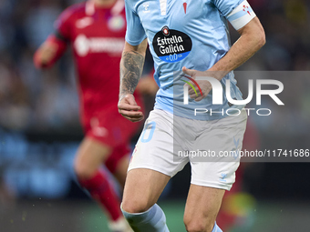 Iago Aspas of RC Celta de Vigo is in action during the La Liga EA Sports match between RC Celta de Vigo and Getafe CF at Estadio Abanca Bala...