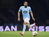 Borja Iglesias of RC Celta de Vigo is in action during the La Liga EA Sports match between RC Celta de Vigo and Getafe CF at Estadio Abanca...