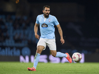 Borja Iglesias of RC Celta de Vigo is in action during the La Liga EA Sports match between RC Celta de Vigo and Getafe CF at Estadio Abanca...