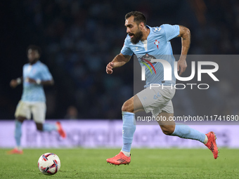 Borja Iglesias of RC Celta de Vigo is in action during the La Liga EA Sports match between RC Celta de Vigo and Getafe CF at Estadio Abanca...